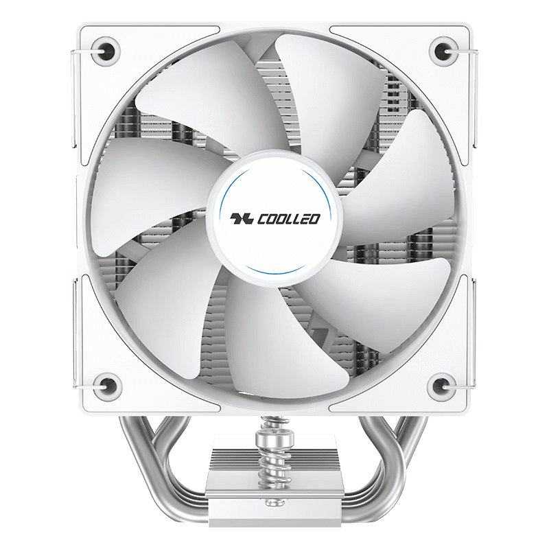 Pure white air-cooled radiator COOLLEO B40S Lite H CPU Air-Cooled Radiator Direct Contact Heat Pipe,Computer Cooler