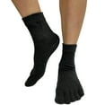 thumbnail image 5 of Couver Cotton Unisex No Skid No Slip Sole Yoga 5 fingers Toed Socks(Length:Ankle), White Medium, 5 of 8