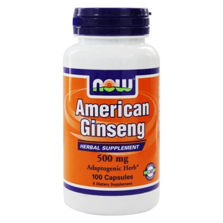 NOW Foods ginseng nord-américain, 5% ginsénosides, capsules, 100 ch