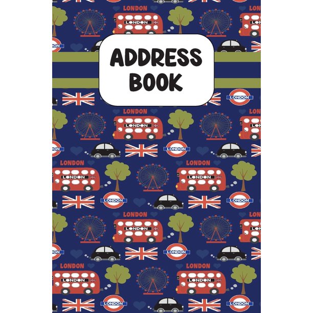 6x9 Size Address Book Cute Address Book with Alphabetical Organizer