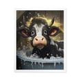 thumbnail image 3 of Rustic Farmhouse Cow Canvas Print Wall Art Cow in Bathtub Pictures Animal Wall Decor Funny Cow Artwork for Bathroom Bedroom Living Room 8"x10"×4 Unframe, Perfect for Cow Lovers Farmhouse Style, 3 of 7