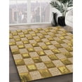 thumbnail image 3 of Ahgly Company Machine Washable Indoor Square Transitional Yellow Orange Area Rugs, 8' Square, 3 of 7