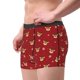 thumbnail image 2 of Balery Reindeer Faces Festive Red Calzoncillos bóxer para hombre, ropa interior de algodón suave y transpirable con cinturilla de nailon-Medium, 2 of 5