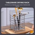 thumbnail image 6 of Cutlery Utensil Silverware Drying Rack Chopsticks Basket Holder Flatware Storage Solution for Kitchen Silver, 6 of 6