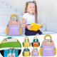 thumbnail image 1 of Mochila infantil para la escuela | Mochila de lona ligera para niños con soporte para la columna vertebral | Correas acolchadas ajustables | Cremalleras resistentes | 24x30x11cm | Bolsa de viaje o, 1 of 7