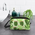 thumbnail image 6 of XMXT Large Capacity Makeup Bag, Cactus Aloe Pattern Travel Toiletry Bags Zippers Storage Cosmetic Bag for Women Men, One Size, 6 of 9
