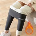 thumbnail image 2 of FUZHIQ Lined Leggings Women Plus Size Womens Yoga Legging Ankle High Waist Tummy Control Cozy Warm Pants, 2 of 6