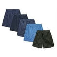 thumbnail image 3 of CYZ 5-Pack Men's 100% Cotton Woven Boxers Value Pack-Assorted-XL, 3 of 3