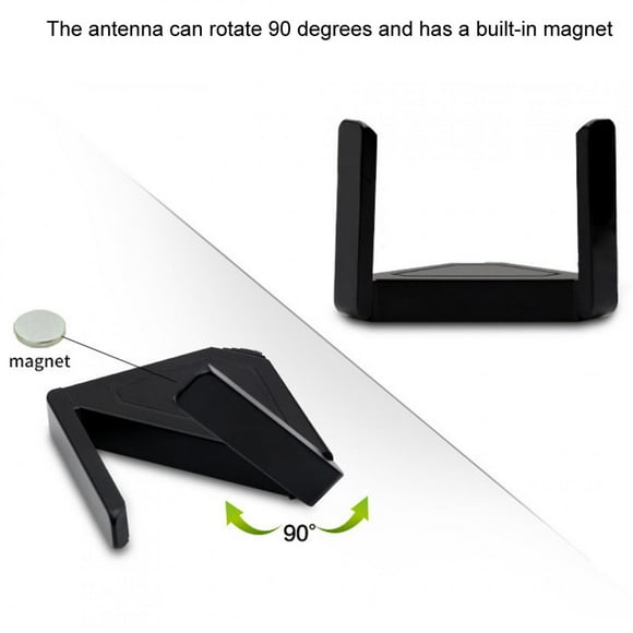 Desktop Antenna, Magnetie Antennas, Antenna Horn 90 Degree Rotating Stable And Portable IFi Antennas 2.4/5G WiFi Antennas Black Router For Wifi