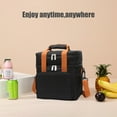 thumbnail image 4 of TACILIP Large Capacity Waterproof Double-layer Insulated Bag Insulation and Freshness Clashing Color Picnic Bag Multifunctional Outdoor Handbag, Kitchen Organization, 4 of 6