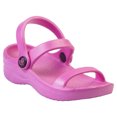 thumbnail image 1 of Kids' Dawgs 3-Strap Sandals Hot Pink Size 12, 1 of 1