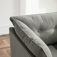 thumbnail image 4 of Modern Chenille Oversized Armchair - Living Room Accent Chair, Gray, 36" Wide, Soft Fabric, Comfy Lounge Seat for Bedroom/Balcony., 4 of 7