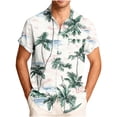 thumbnail image 2 of COSFO Tropical Men's Button Down Shirts Short Sleeve Hawaiian Tops Regular Fit Collared Summer with Pocket Men Shirts, 2 of 6