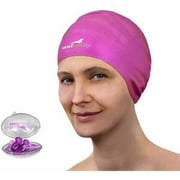SealBuddy Silicone Swim Cap, Nose Clip and Ear Plugs Combo Set