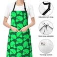 thumbnail image 6 of Picia Green Broccoli Waterproof Apron for Unisex Adult - Adjustable Bib Apron with Pockets, Ideal for Cooking, Gardening, Painting, and Household Chores, 6 of 9