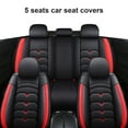 thumbnail image 2 of FANOTEK CR-V Balck Red, Leather, Waterproof, Durable, Seat Covers, 5 Pieces, 2 of 18