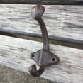 thumbnail image 6 of [US-W] Vintage Style Cast Iron Wall Coat Hooks Hat Hook Hall Tree 3 3/4" Coffee GG002, 6 of 9