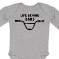 thumbnail image 4 of Inktastic Life Behind Bars BMX Boys or Girls Long Sleeve Baby Bodysuit, 4 of 5