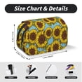 thumbnail image 5 of Kdxio Sunflowers for Double Compartment Pen Case Oxford Organizer with Zipper Pockets for Students Artists, 5 of 7
