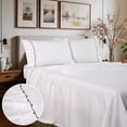thumbnail image 6 of Pyxie Home Modern 3-Piece Black Swirl Embroidery Sheet Sets, Twin, 6 of 10