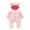 Pink, variant on Baby Snowsuit Winter Warm Jumpsuit with Bear Ears Hood Down Cotton Padded Romper Cold Weather Outerwear