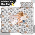 thumbnail image 4 of White Halloween Skull Pumpkin Spider Pattern Toddler Nap Mats for Kids Preschool,51"x22" Sleeping Mat Bag or Kids,Toddler Sleeping Bag,Toddler Nap Mat or Daycare, 4 of 6