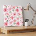 thumbnail image 4 of Ships Next Day Canvas Wall Art 8"x8", Elegant Spring Floral Wood Framed Canvas Print Painting, Pink Flower Summer Botanical Ready to Hang Small Picture Wall Decor for Home Bathroom Nursery Kitchen, 4 of 9