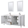 thumbnail image 2 of Wyndham Collection Daria 72" Light-Vein Wood Double Bathroom Vanity in White, 2 of 5