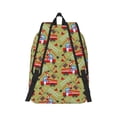 thumbnail image 3 of Daiia Cartoon Fire Truck Vintage Canvas Backpack for Men and Women ,Hiking Backpack,Travel Laptop Bag for School,Large Capacity Backpack, 3 of 8