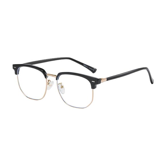RYGRZJ Eyeglass Frames For Men Glasses Frame Half Rimless Spectacle Frame