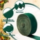 thumbnail image 2 of Cinta decorativa de terciopelo Yungyan con borde dorado, color verde, 6 cm x 55 m, 2 of 6