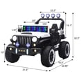 thumbnail image 5 of HICOMILA 24V  Ride on Car Toy, 4WD Motors Electric Cars, 2-seater Electric Car with Remote Control, Colorful LED Lights, Adjustable Speed, USB port, MP3, Suitable for teens, White, 5 of 13