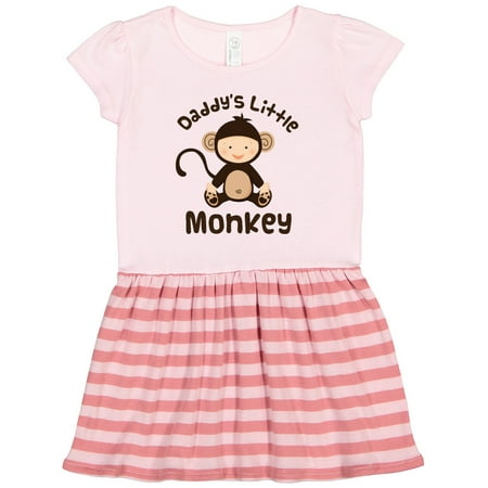 

Inktastic Daddys Little Monkey Gift Toddler Girl Dress
