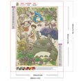 thumbnail image 2 of Pintura de diamante 5D DIY Kit de taladro redondo completo Totoro decoración del hogar arte artesanal 30x40cm, 2 of 9