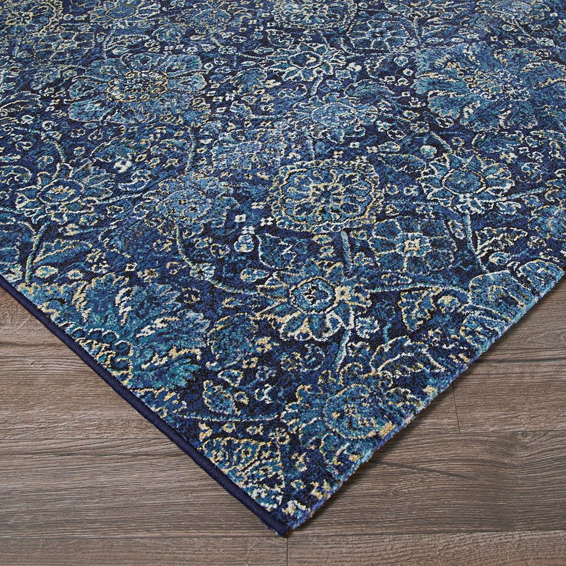 Couristan Easton Winslet Area Rug, 7'10" x 11'2", Navy-Sapphire