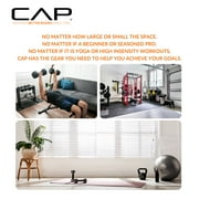 CAP Barbell, 10lb Coated Rubber Hex Dumbbell, Pair (No-Roll Design, Ergonomic Steel Handle, Durable Coated Weight)