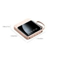 thumbnail image 3 of CNKOO 20 000mAh Portable Charger with Detachable 4-in-1 Cables - Fast Charging Power Bank  LED Display  Compact & Lightweight (White Pink) - Airplane Safe  Includes Lanyard, 3 of 7