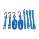 thumbnail image 1 of Correas de sujeción de trinquete Unique Bargains 1 juego 1 pulgada x 20 pies 1,100lb correas de trinquete para portaequipajes, motocicletas, camiones, remolques, azul, 1 of 7