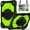 Black+Green, variant on Kids 3-layer Design Case for Samsung Galaxy Tab A9 11.0" 2023 SM-X210 / X216, with Pencil Holder 360 Rotating Kickstand Hand-strap/ Shoulder Strap Heavy Duty Protective Tablet Cover, Navyblue Black