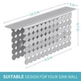 thumbnail image 2 of OTHWAY 9.5"x12" Non-Slip Double Sink Divider Protector Mat Heavy-Duty Dish Drying Rack with Strong Suction Cups, Easy to Clean & No Smell Kitchen Sink Tray for Glassware, Plates & Dishes (Light Gray), 2 of 7