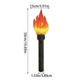 thumbnail image 3 of Realistic Flame Prop Torch Led Light, 18.05 Inch Long Handheld, Lampshade Retro Handle For Themed Party Camping Halloween Easter, 3 of 7