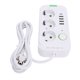 thumbnail image 1 of Regleta Europea, 8 En 1 Enchufe Europeo 110-250V Adaptador De Enchufe De Viaje Europeo 3 Salidas Con Cable De 2 M Para Dormitorio, 1 of 7