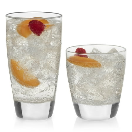 Stackable Rocks Glass - Libbey Classic 16-Piece Tumbler and Rocks Glass Set