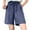 Dark Blue womens pants, variant on up to 60% off Gifts Usmixi Casual Shorts for Women Summer Drawstring Elastic Waist Plus Size Straight Leg Half Pants Lightweight Stretchy Denim Shorts with Pocket Light Blue XXXL