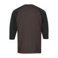 thumbnail image 6 of Nestiefly Fall Henley Shirts for Men Raglan 3/4 Sleeve Baseball T-Shirts 2026 Casual Cotton Sport Tee Tops Brown L, 6 of 7