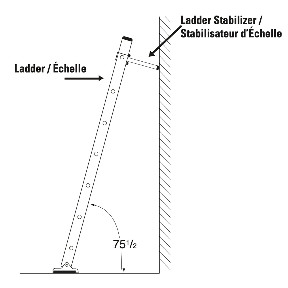 Louisville Ladder Stabilizer for Extension Ladders, LP-2200-00 
