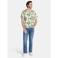 thumbnail image 2 of Blue Moon Men's and Big Men's Elevated Button Up with Short Sleeves, Sizes S-3XL, 2 of 5