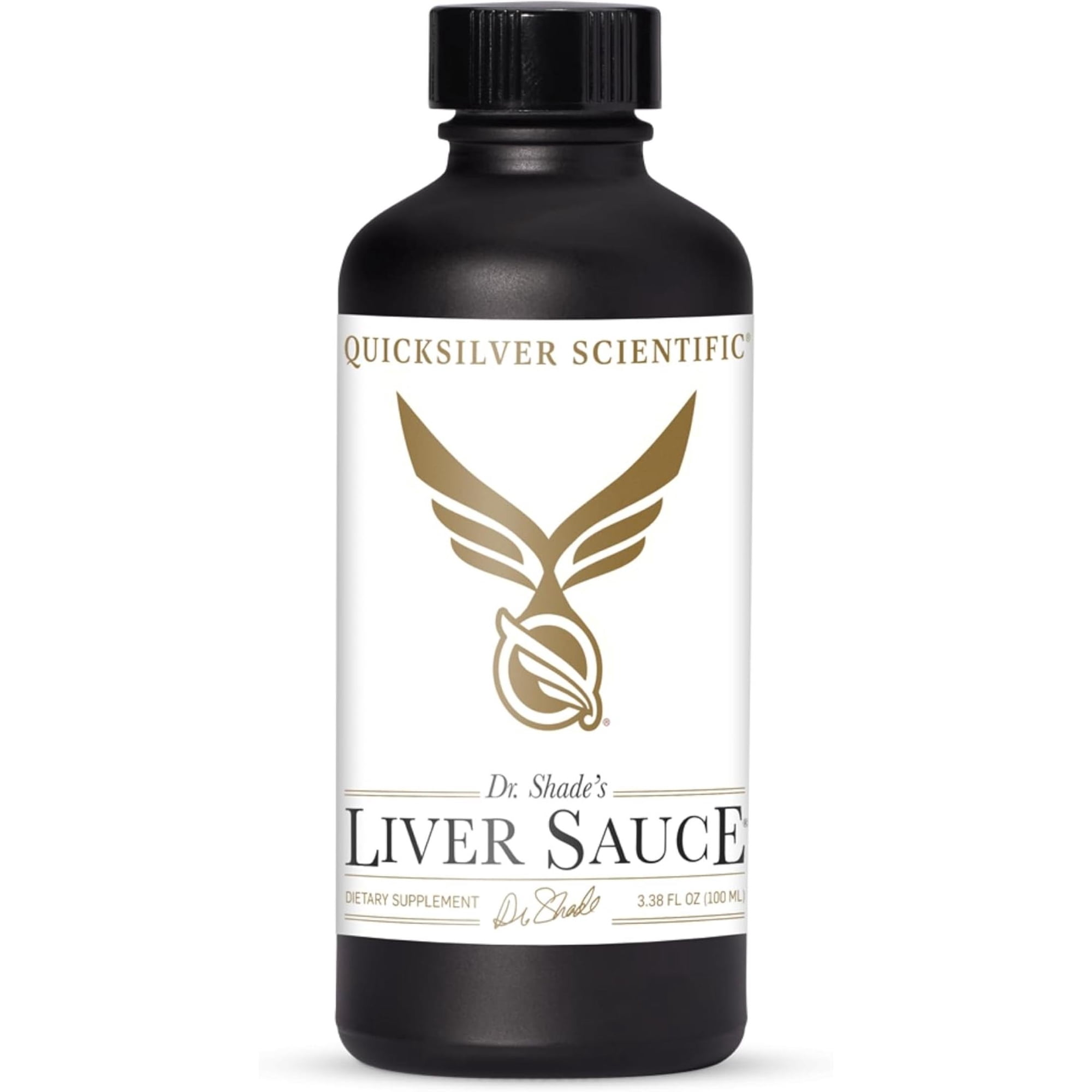 Quicksilver Scientific Liver Sauce - Liposomal Liver Detox with DIM, Quercetin, Lipoic Acid, Milk Thistle and Dandelion Root Supplement - Supports Bile & Toxin Momentum (100 ml / 3.38 oz)