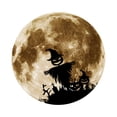 thumbnail image 4 of Worallymy, pegatina de Halloween, calcomanía fluorescente autoadhesiva, ventana de PVC, pared, luna luminosa, decoración de fiesta, YHW009 Worallymy JD735799805, 4 of 7