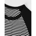 thumbnail image 7 of DYMADE Maternity Short Sleeve Stripe Nursing Nightgown for Breastfeeding Sleepwear, 7 of 7